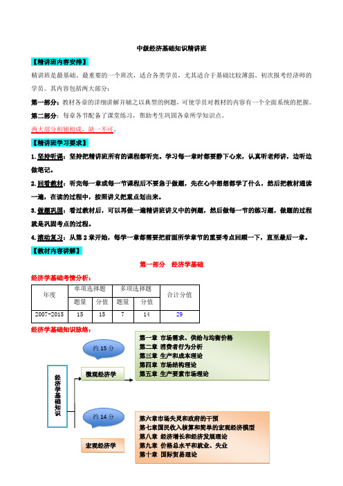 中级经济师-经济基础、年精讲班刘艳霞-第讲-第一章-第节市场需求(一)