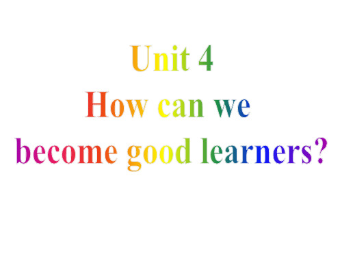Unit4(SectionA2d-2e)课件鲁教版(五四学制)八年级下册英语