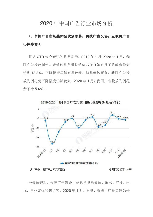 2020年中国广告行业市场分析