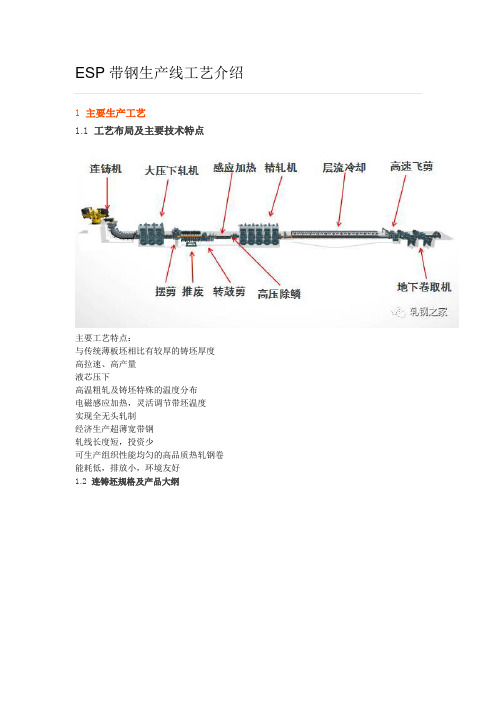 ESP带钢生产线工艺与装备介绍(集成)