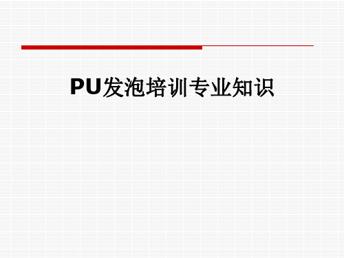 PU发泡培训专业知识