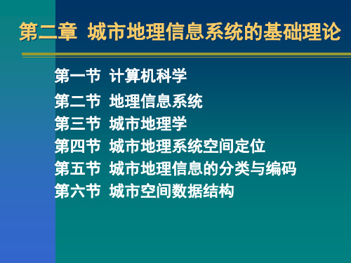 城市地理信息系统