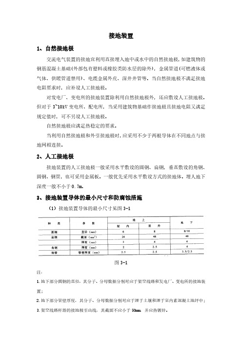 接地装置要求