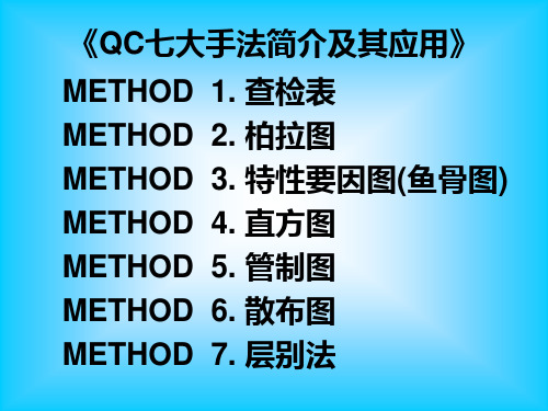 QC七大手法简介及其应用PPT19