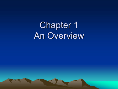 Chapter 1 Introduction