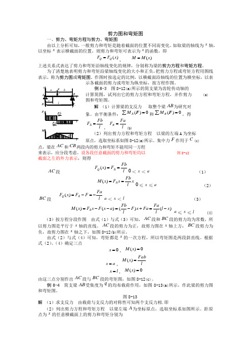 剪力图和弯矩图(基础)