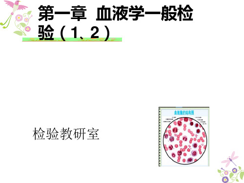 临床检验基础_血液学一般检验ppt课件