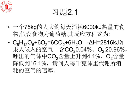 化学反应工程(梁斌)习题答案