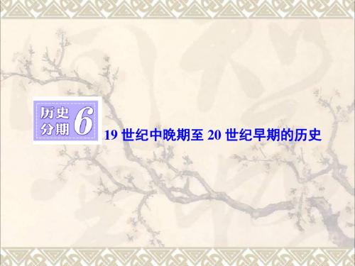 (通史版)2018届高三历史一轮复习第四编中外关联历史分期619世纪中晚期至20世纪早期的历史课件新人教版