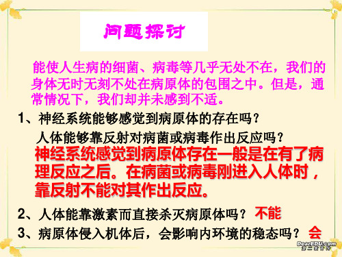 高中生物必修3免疫系统人教版PPT课件