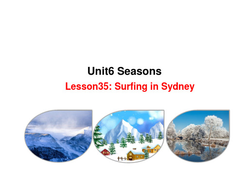 (新版)冀教版七年级英语下册：unit 6 Seasons Lesson 