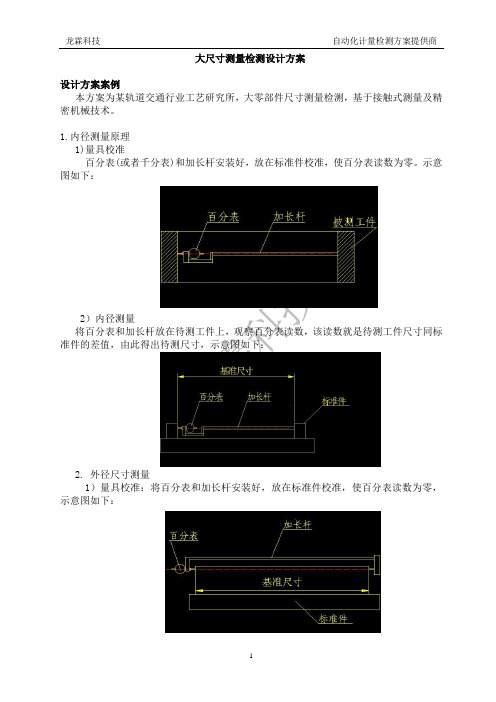 大尺寸测量检测设计方案