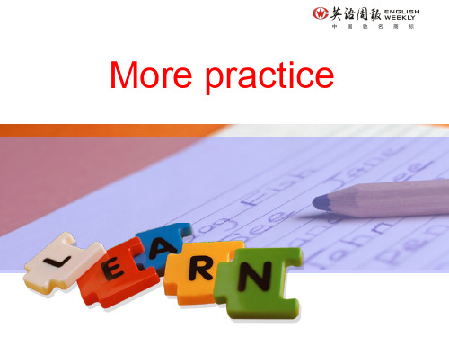 (上海)牛津版九年级上册Unit4 More practice26页PPT文档