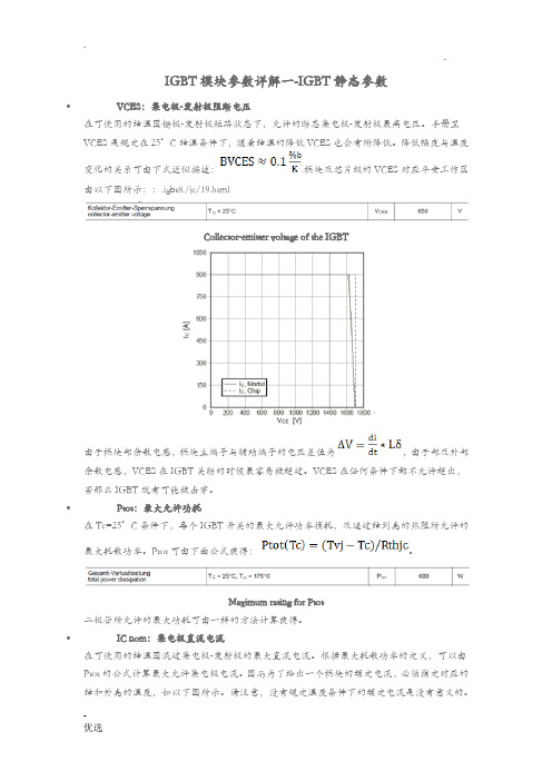 IGBT模块参数详解