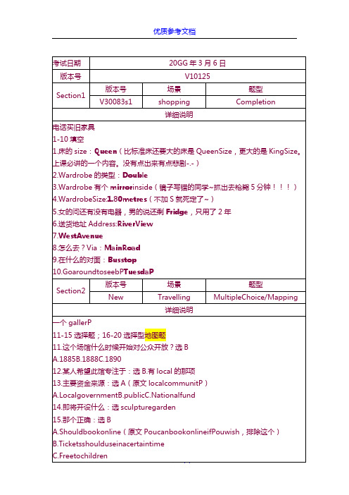 [实用参考]经典雅思听力机经