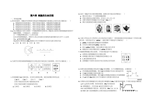 生物必修一第六章试题