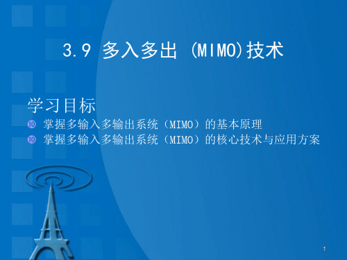 多入多出(MIMO)技术PPT幻灯片课件