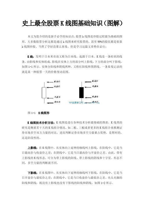 史上最全股票K线图基础知识(图解)