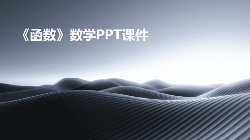 2024版《函数》数学PPT课件