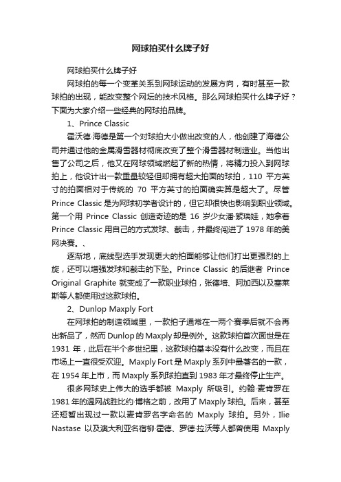 网球拍买什么牌子好