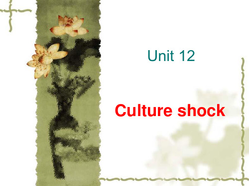 module 4 unit 12   culture shock