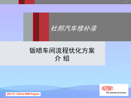 钣喷车间流程优化方案-杜邦汽车修补漆【优秀文档】PPT