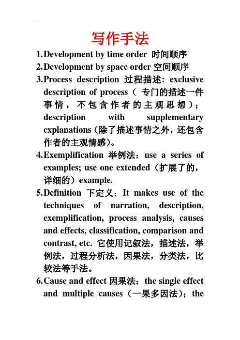 [英语考试]写作手法