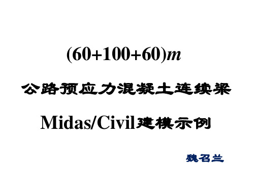 (60+100+60)公路预应力连续梁桥示例--待续未完