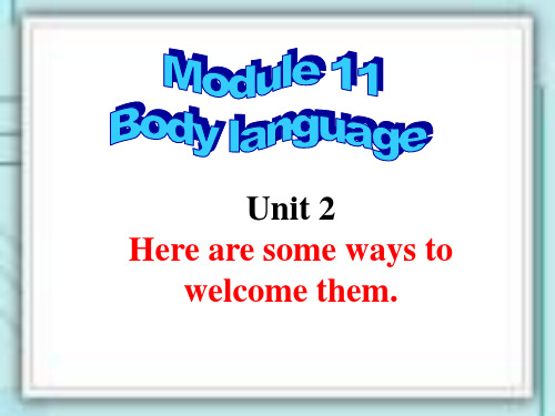 2013新外研版七年级英语下M11-U2