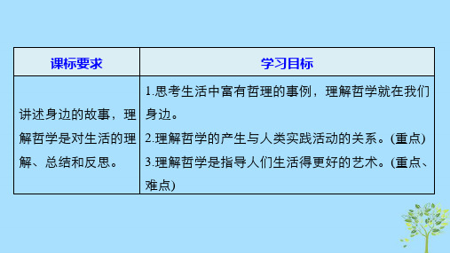 高中政治第一单元生活智慧与时代精神第一课美好生活的向导1生活处处有哲学课件新人教版必修