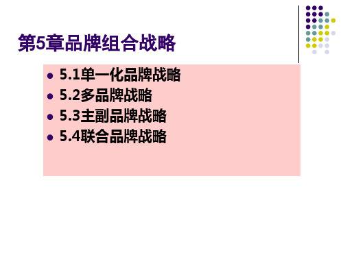 品牌组合战略课件(PPT 51页)