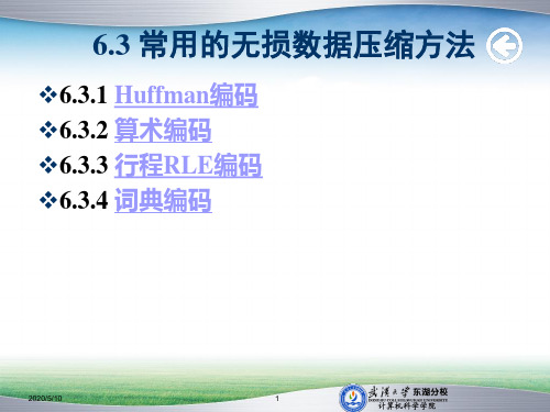 常用的无损数据压缩方法