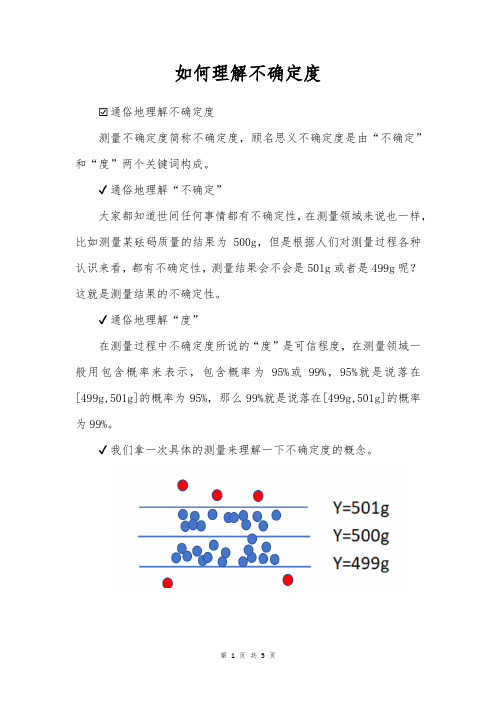 如何理解不确定度