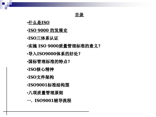 ISO9001质量管理体系贯标培训课件新