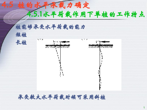 桩顶位移的计算公式