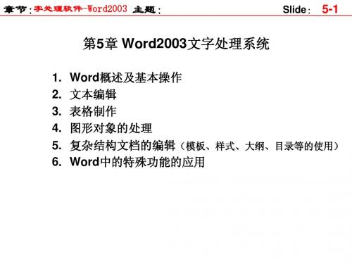 法大计算机课件——word