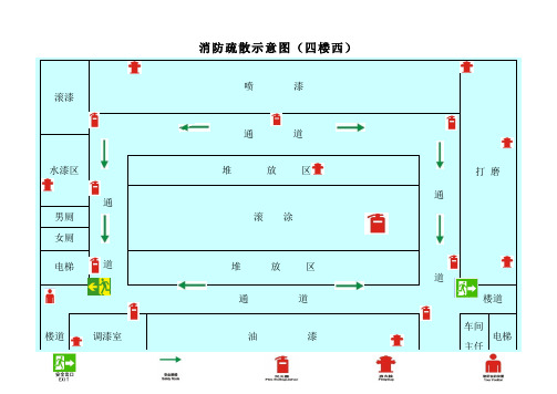 厂区消防疏散示意图
