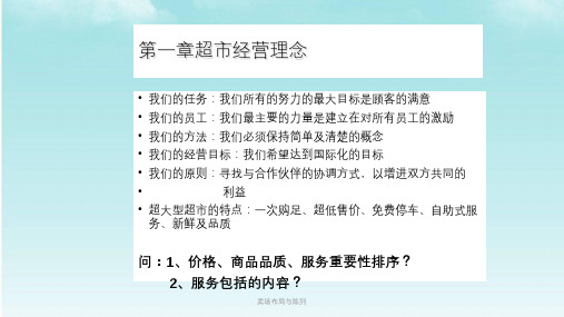 卖场布局与陈列课件