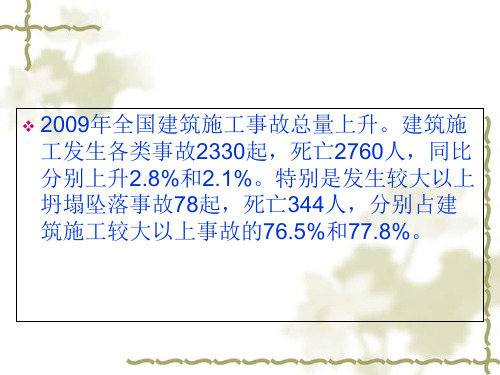 建筑工程安全生产教育专题课件