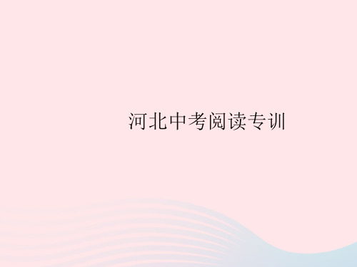 河北专用2023九年级语文上册第六单元中考阅读专训作业课件新人教版