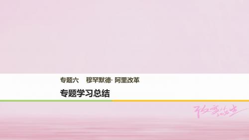 2017_2018学年高中历史专题六穆罕默德