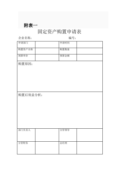 公司采购流程管理表格