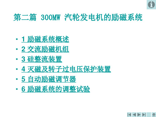 第二篇 300MW汽轮发电机的励磁系统