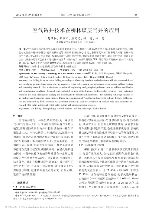 空气钻井技术在柳林煤层气井的应用