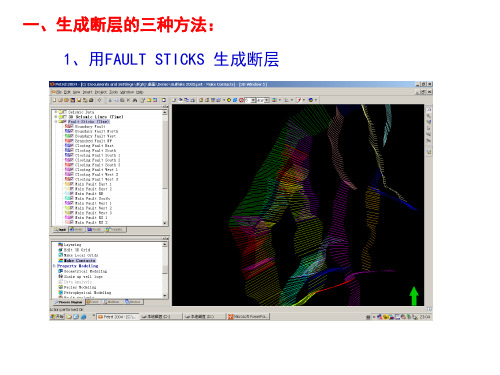 Petrel作断层与层面