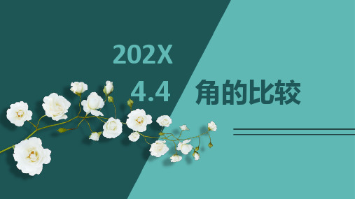 北师大版七年级数学上册角的比较课件