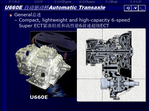 丰田普瑞斯 U660 E 自动变速器)