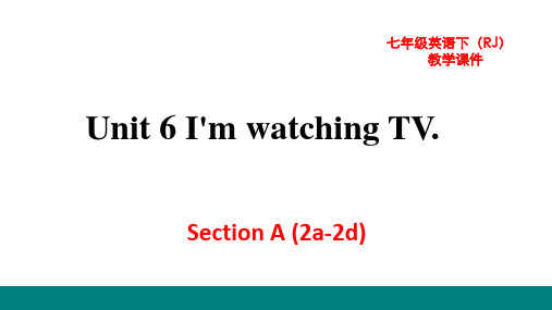 新目标(人教)七年级下册英语教学课件 Unit 6  Section A(2a-2d)