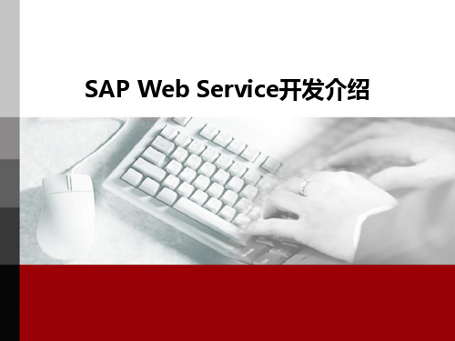 SAP Web Service开发介绍