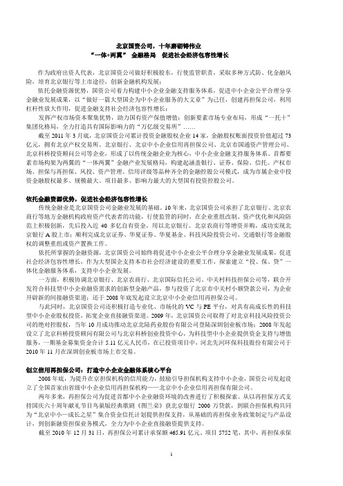 “一体+两翼” 金融格局  促进社会经济包容性增长